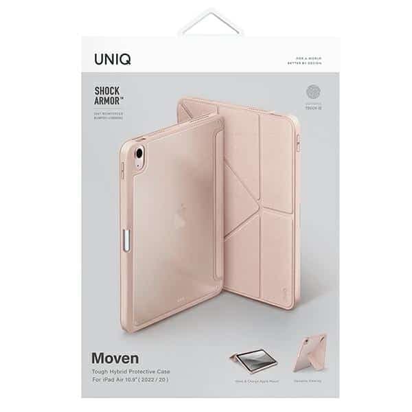 UNIQ θήκη Moven για iPad Air 10.9 (2022/2020) Αντιμικροβιακή ροζ / blush pink 6