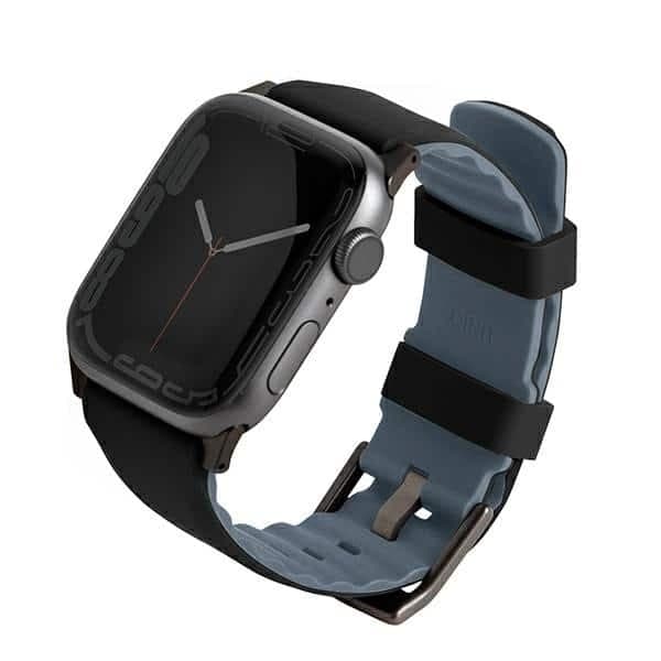 UNIQ Linus - θήκη για Apple Watch Series 1 / 2 3 4 5 6 7 8 9 SE - Μαύρο