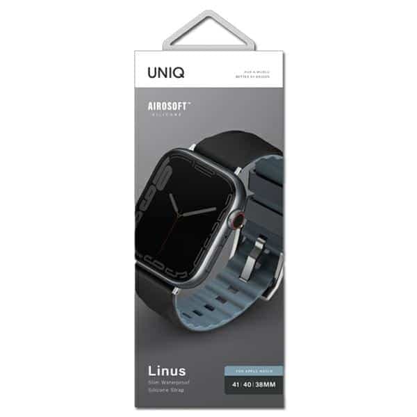 UNIQ Linus - θήκη για Apple Watch Series 1 / 2 3 4 5 6 7 8 9 SE - Μαύρο 3