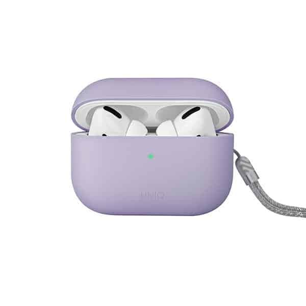 UNIQ θήκη Lino AirPods Pro 2 gen Silicone (2022/2023) λιλά/λεβάντα λιλά