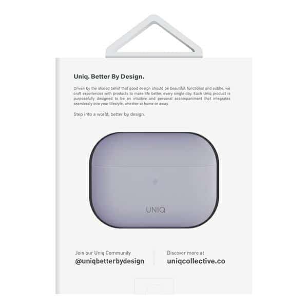 UNIQ θήκη Lino AirPods Pro 2 gen Silicone (2022/2023) λιλά/λεβάντα λιλά 6