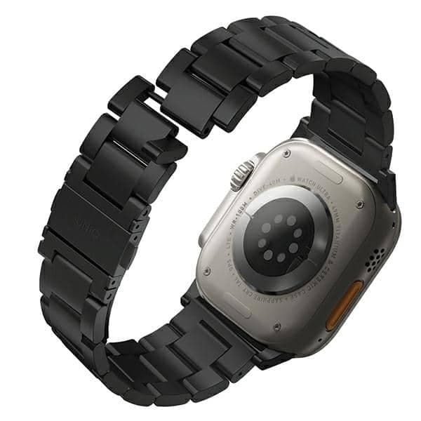 UNIQ pasek Osta Apple Watch 42/44/45/ 49mm Series 1/2/3/4/5/6/7/8/9/10/SE/SE2/Ultra/Ultra 2 Stainless Steel czarny/midnight black 2