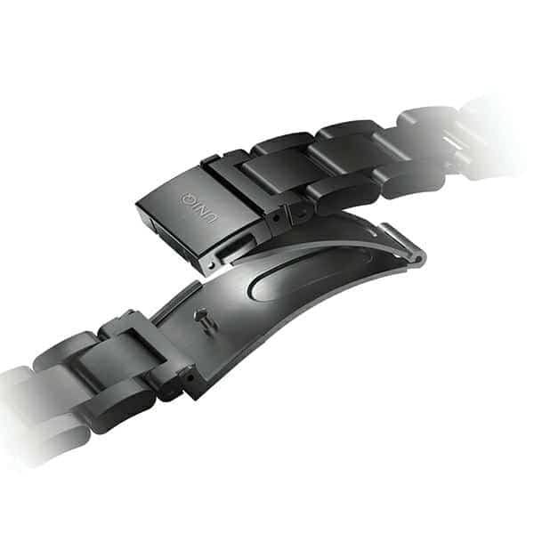 UNIQ pasek Osta Apple Watch 42/44/45/ 49mm Series 1/2/3/4/5/6/7/8/9/10/SE/SE2/Ultra/Ultra 2 Stainless Steel czarny/midnight black 3