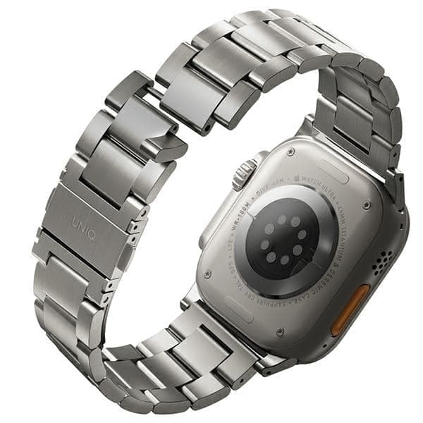 UNIQ pasek Osta Apple Watch 42/44/45/ 49mm Series 1/2/3/4/5/6/7/8/9/10/SE/SE2/Ultra/Ultra 2 Stainless Steel srebrny/titanium silver 2