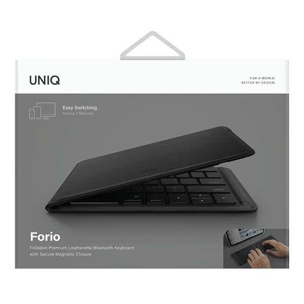 UNIQ Forio αναδιπλούμενο πληκτρολόγιο Bluetooth μαύρο/midnight black 2