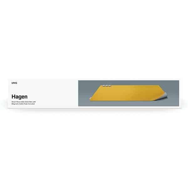 UNIQ Hagen Διπλής όψης Mousepad γραφείου κίτρινο-γκρι/canary yellow-chalk grey 7