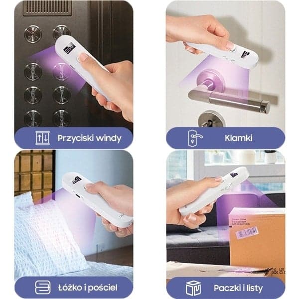 USAMS Λάμπα απολύμανσης UV-C Mini χειρός στεριλιστής λευκός/white ZB159XDD01 (US-ZB159) 8