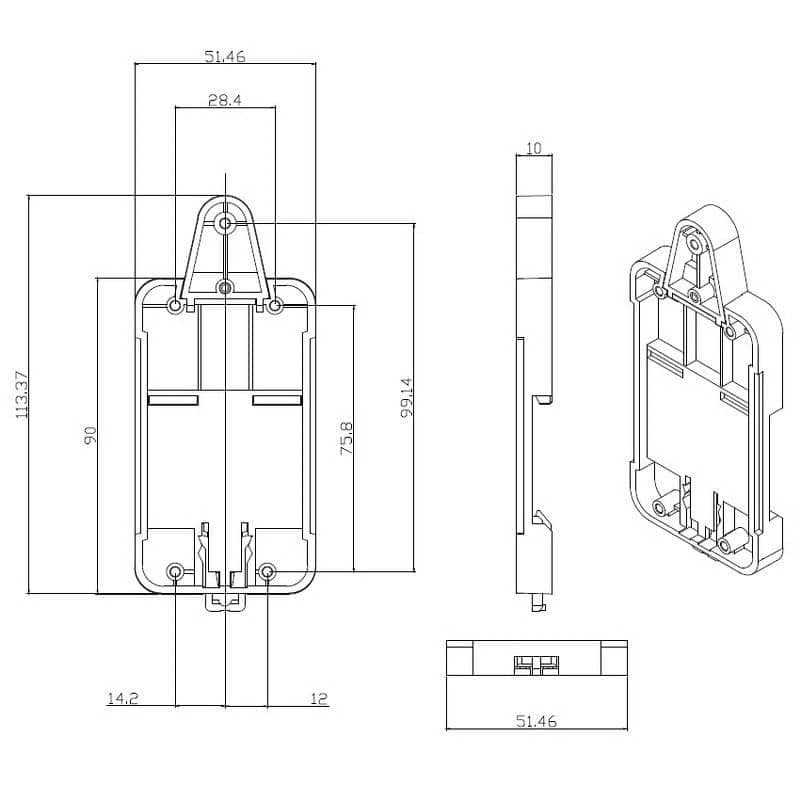 Sonoff DIN Rail Mounting Base DR (Λευκό) 7