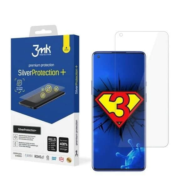 3MK Silver Protect+ OnePlus 8 Pro Αντιμικροβιακή Μεμβράνη Προστασίας με Υγρή Εγκατάσταση