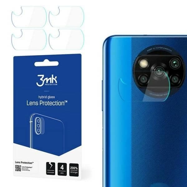 3MK Lens Protect Xiaomi Poco X3 Προστασία φακού κάμερας 4τμχ