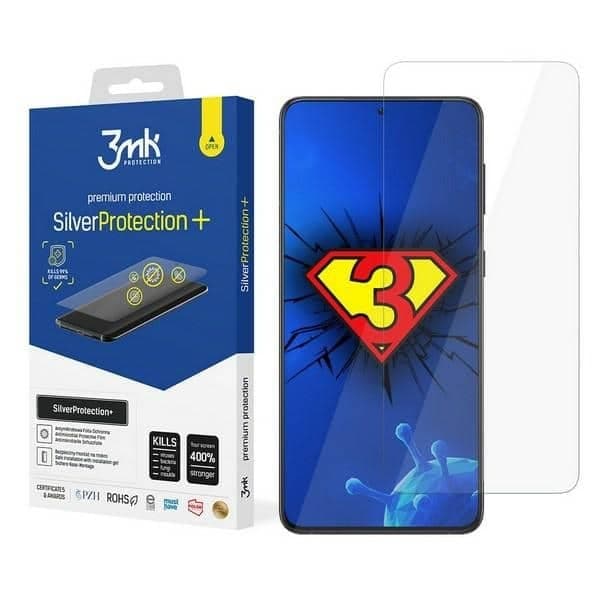 3MK Silver Protect+ Sam G991 S21 Αντιμικροβιακή Μεμβράνη Προστασίας με Υγρή Εγκατάσταση