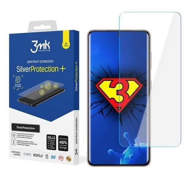 3MK Silver Protect+ Sam Galaxy S21 FE Αντιμικροβιακή Μεμβράνη Που Τοποθετείται Με Υγρό