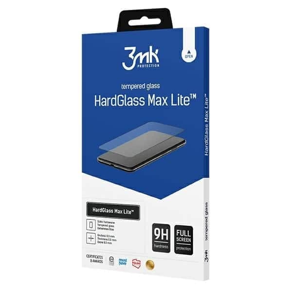 3MK HardGlass Max Lite Xiaomi Redmi 11 Prime Fullscreen Glass μαύρο