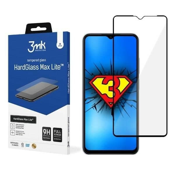 3MK HardGlass Max Lite Xiaomi Redmi Note 11R Fullscreen Glass Lite μαύρο