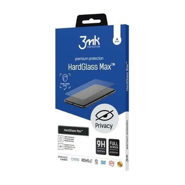 3MK HardGlass Max Privacy για iPhone 7/8 μαύρο Fullscreen Glass Privacy