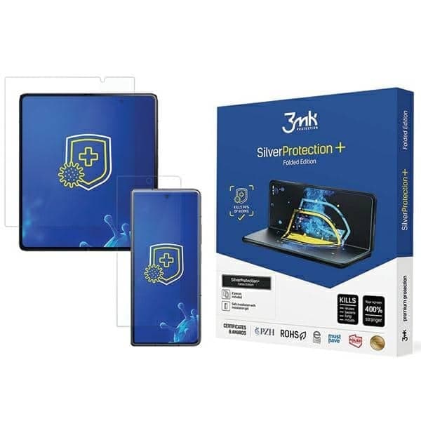 3MK SilverProtect+ Sam Z Fold 5 Folded Edition Αντιμικροβιακή Μεμβράνη Εγκατάστασης με Υγρό