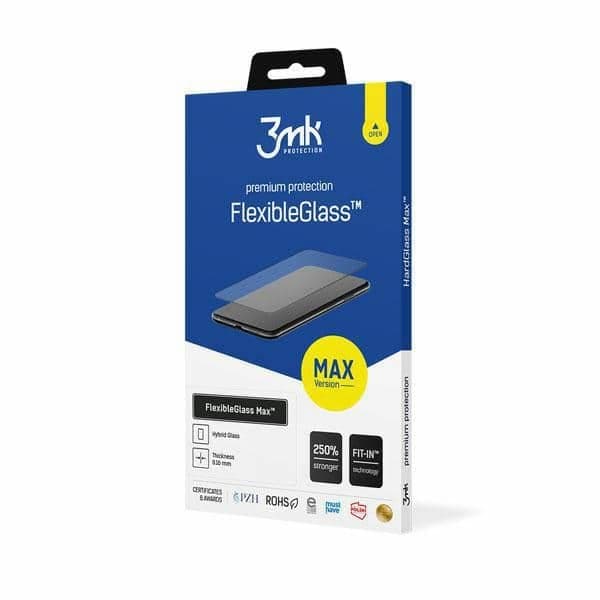 3MK FlexibleGlass Max Sam M34 M346 5G, Υβριδικό Γυαλί με ενισχυμένες άκρες σε μαύρο