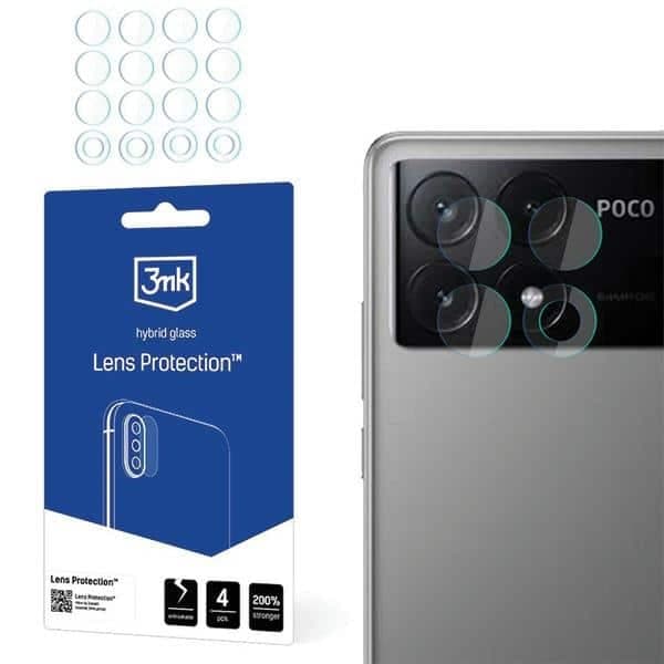 3MK Lens Protect Poco X6 Pro 5G Προστασία φακού κάμερας 4τμχ