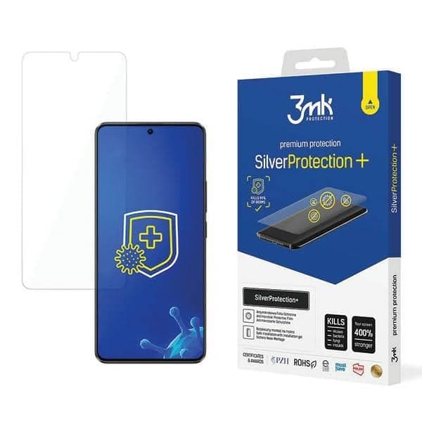 3MK SilverProtect+ Poco X6 Pro 5G Αντιμικροβιακή Μεμβράνη Εγκατάστασης με Υγρό
