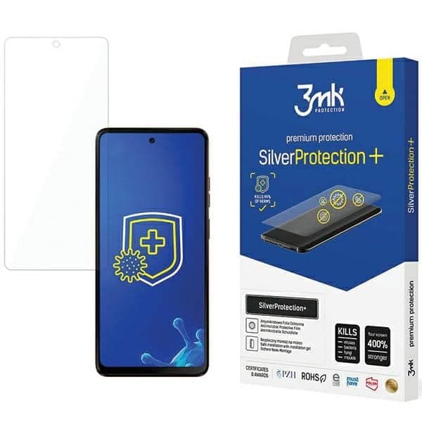 3MK SilverProtect+ Motorola Moto G34 5G Αντιμικροβιακή Μεμβράνη Που Τοποθετείται Με Υγρό