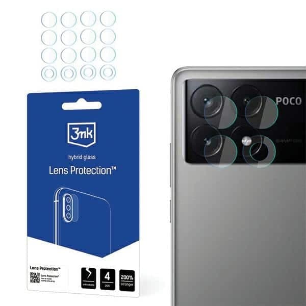 3MK Lens Protect Poco M6 Pro 4G Προστασία φακού κάμερας 4τμχ