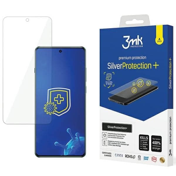 3MK SilverProtect+ Redmi Note 13 Pro 4G Αντιμικροβιακή Μεμβράνη Εγκατάστασης με Υγρό
