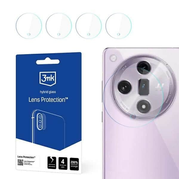 3MK Lens Protect Oppo Find X7 Προστασία φακού κάμερας 4τμχ