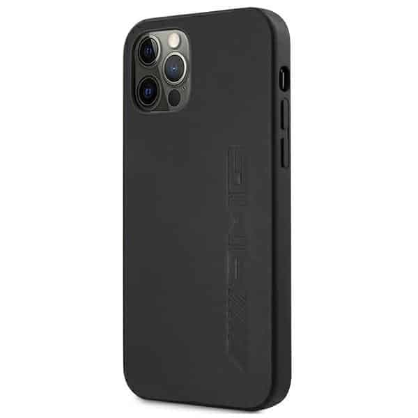 Mercedes Leather Hot Stamped - θήκη για Apple iPhone 12 Pro Max - Μαύρο 2