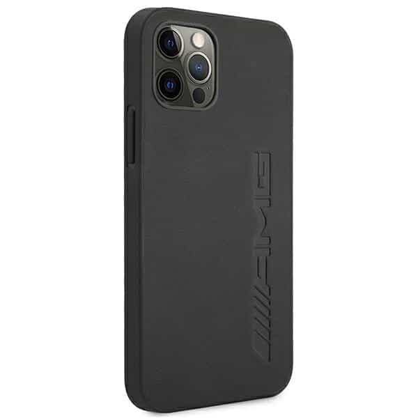 Mercedes Leather Hot Stamped - θήκη για Apple iPhone 12 Pro Max - Μαύρο 4