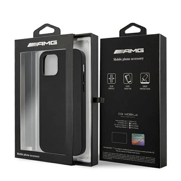 Mercedes Leather Hot Stamped - θήκη για Apple iPhone 12 Pro Max - Μαύρο 8