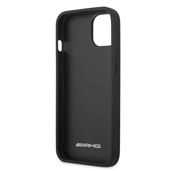 Mercedes Leather Debossed Lines - θήκη για Apple iPhone 13 mini - Μαύρο 7