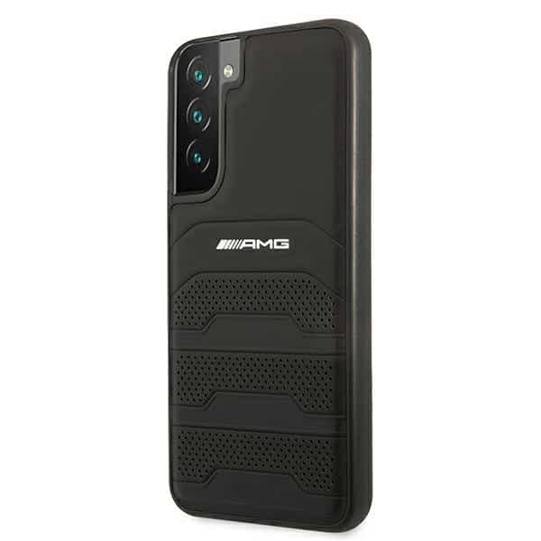 Mercedes Leather Debossed Lines - θήκη για Samsung Galaxy S22 + S906 - Μαύρο 2