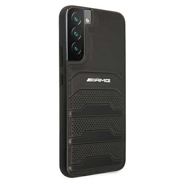 Mercedes Leather Debossed Lines - θήκη για Samsung Galaxy S22 + S906 - Μαύρο 4
