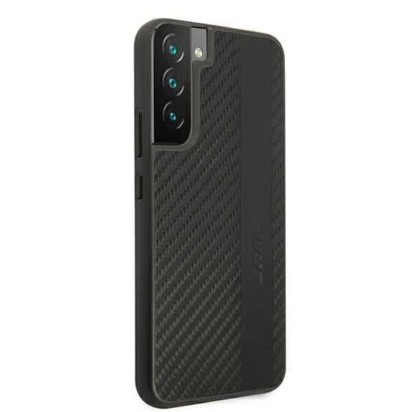 Mercedes Carbon Stripe&Embossed - θήκη για Samsung S22+ S906 - Μαύρο 4