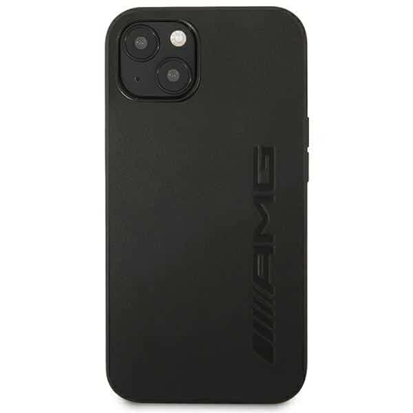 Mercedes Leather Hot Stamped - θήκη για Apple iPhone 14 - Μαύρο 3