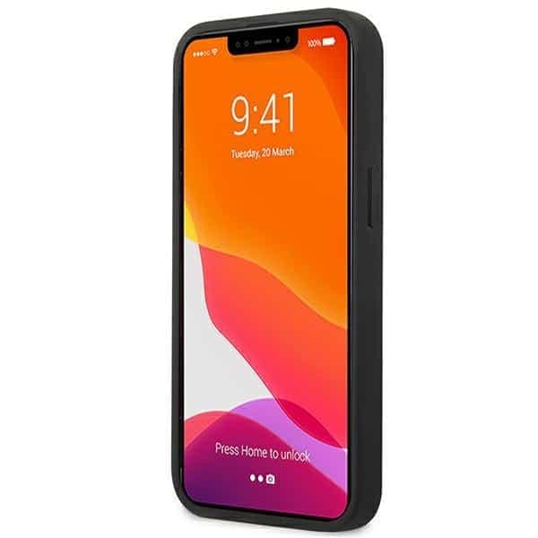 Mercedes Leather Hot Stamped - θήκη για Apple iPhone 14 - Μαύρο 5