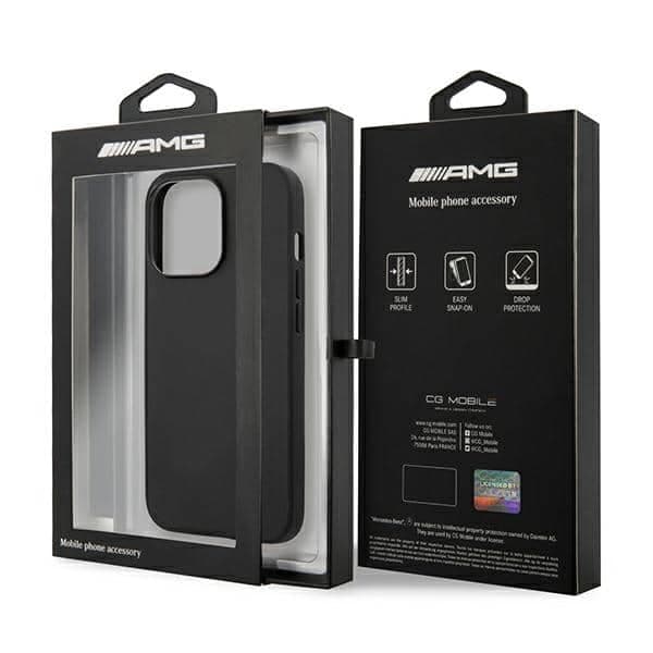 Mercedes Leather Hot Stamped - θήκη για Apple iPhone 14 Pro - Μαύρο 8