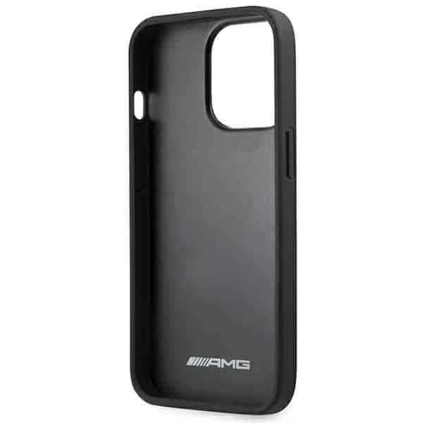 Mercedes Leather Hot Stamped - θήκη για Apple iPhone 14 Pro Max - Μαύρο 7