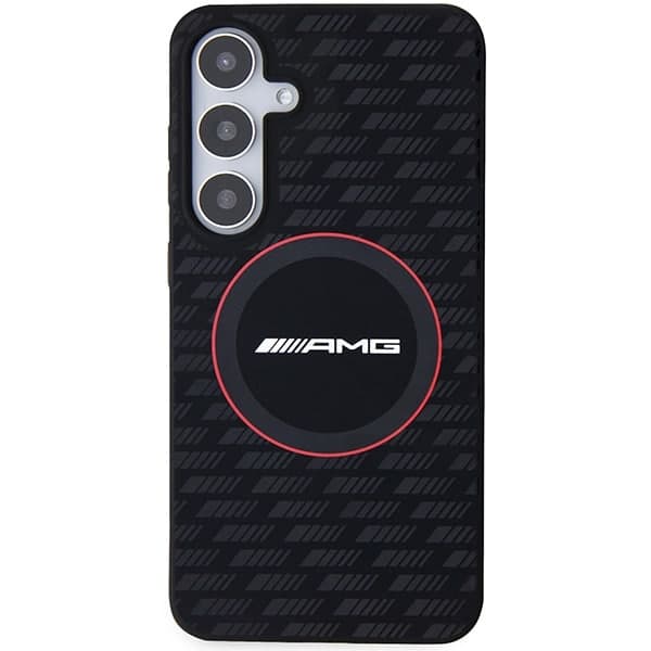 Mercedes Silicone Carbon Pattern MagSafe - θήκη για Samsung Galaxy S24+ - Μαύρο 3