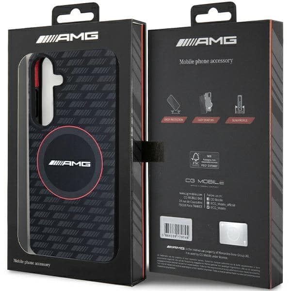 Mercedes Silicone Carbon Pattern MagSafe - θήκη για Samsung Galaxy S24+ - Μαύρο 8