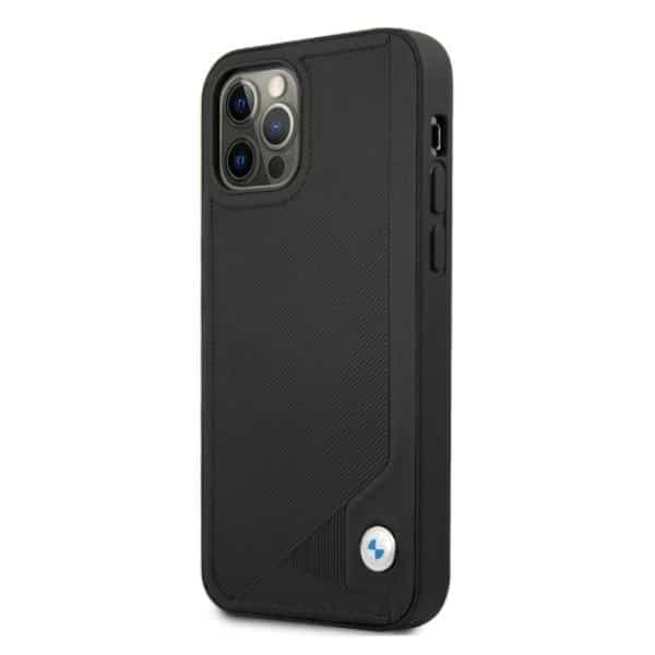 BMW Leather Deboss - θήκη για Apple iPhone 12 Pro Max - Μαύρο 2