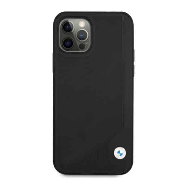 BMW Leather Deboss - θήκη για Apple iPhone 12 Pro Max - Μαύρο 3