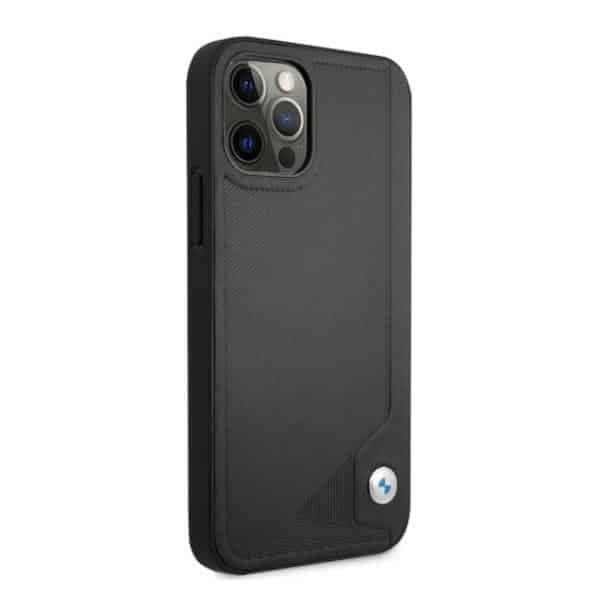 BMW Leather Deboss - θήκη για Apple iPhone 12 Pro Max - Μαύρο 4