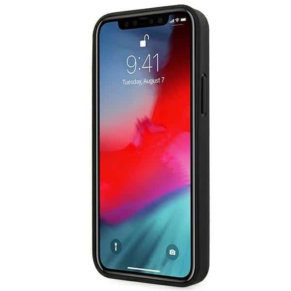 BMW Leather Curve Perforate - θήκη για Apple iPhone 12 Pro Max - Μαύρο 5