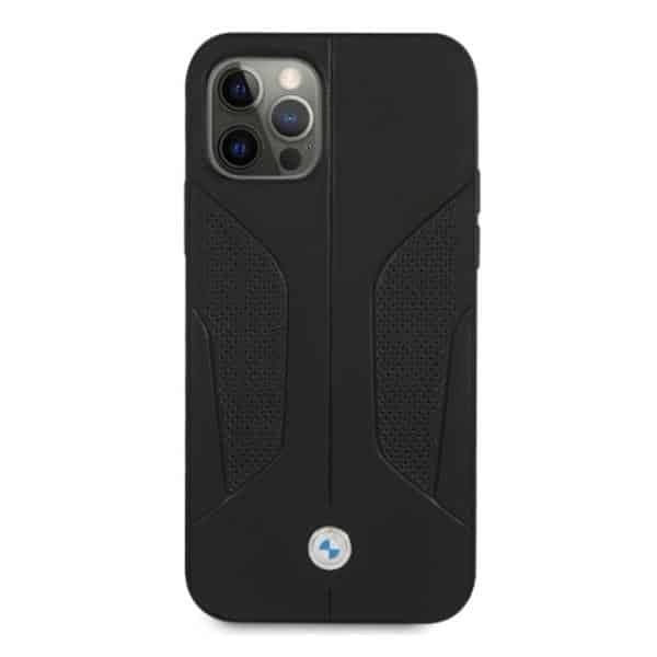 BMW Leather Perforate Sides - θήκη για Apple iPhone 12 Pro Max - Μαύρο 3