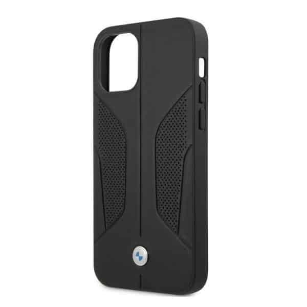 BMW Leather Perforate Sides - θήκη για Apple iPhone 12 Pro Max - Μαύρο 6
