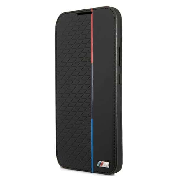 BMW Bookcase M Collection Triangles - θήκη για Samsung S22+ S906 - Μαύρο