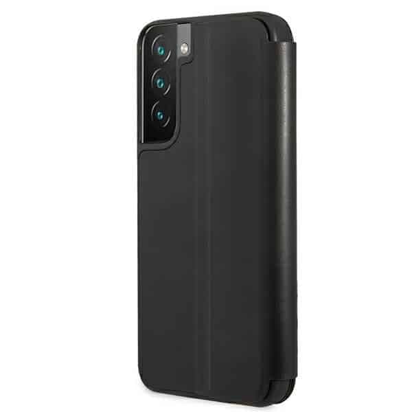 BMW Bookcase M Collection Triangles - θήκη για Samsung S22+ S906 - Μαύρο 4