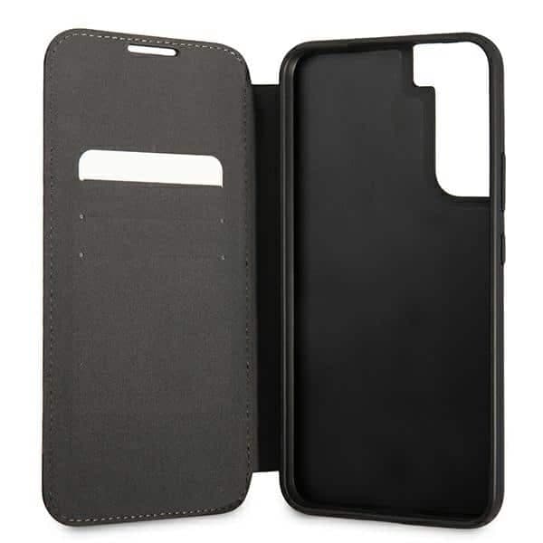 BMW Bookcase M Collection Triangles - θήκη για Samsung S22+ S906 - Μαύρο 6