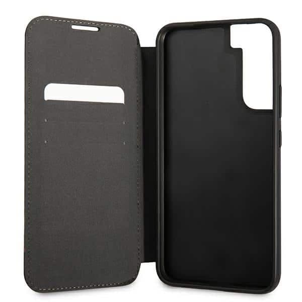 BMW Bookcase M Collection Triangles - θήκη για Samsung S22+ S906 - Μαύρο 6